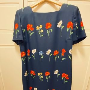 Maggy London Navy Floral Dress - Size 8